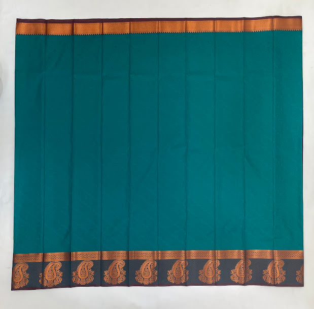 Green Color Art Silk With Zari Work Saree In Yuma