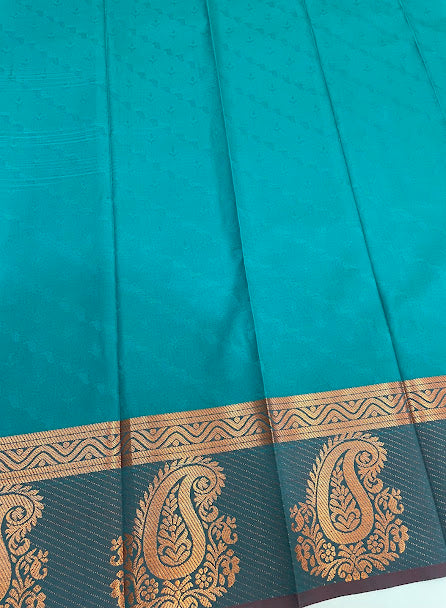 Green Color Art Silk With Zari Work Saree In Tempe