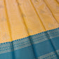 Yellow Color Soft Silk With Zari Work Contrast Pallu Saree In Tempe