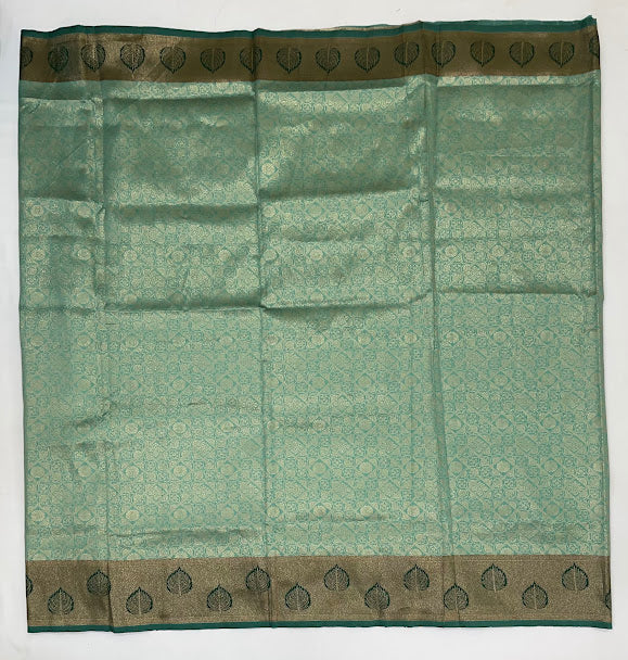 Green Color Art Silk With Zari Work Saree For Women In Suncity