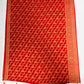 Attractive Red Color Georgette Designer Saree With Flower Motifs And Fancy Tassels