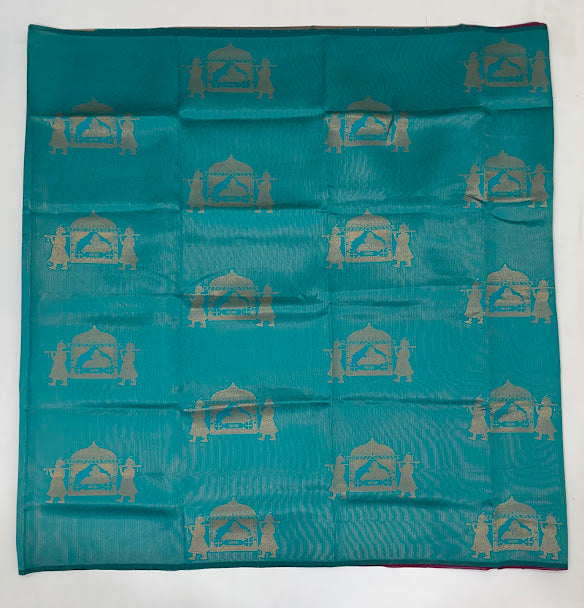 Stunning Green Color Art Silk Saree For Women In Yuma