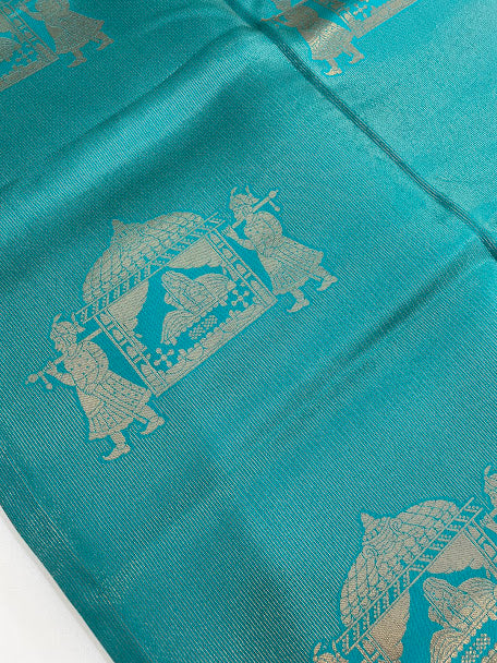 Stunning Green Color Art Silk Saree For Women In Surpise
