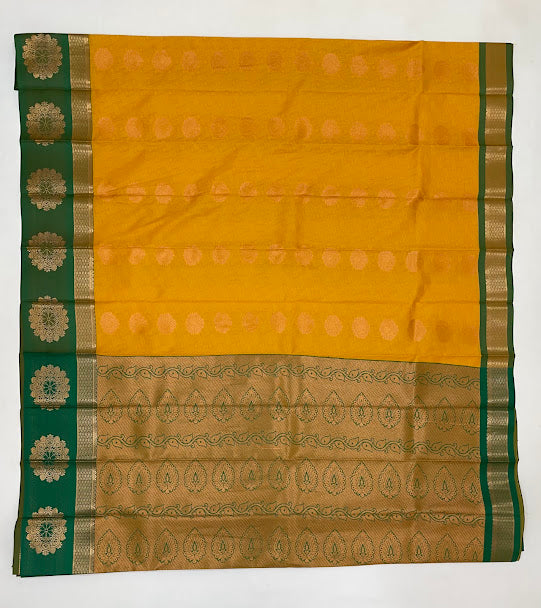 Elegant Yellow Color Art Silk With Zari Work Saree In Chandler