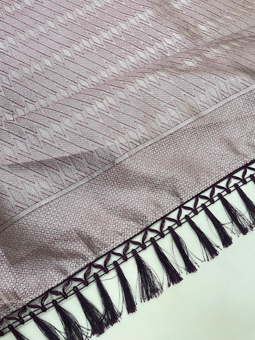 Pink Color Art Silk With Zari Work Saree In Yuma