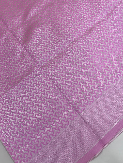 Pink Color Art Silk With Zari Work Saree In Mesa
