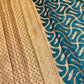 Teal Green Colored Raw Silk Saree In Tempe