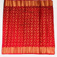 Beautiful Red Colored Raw Silk Saree With Zari Work In Tauson