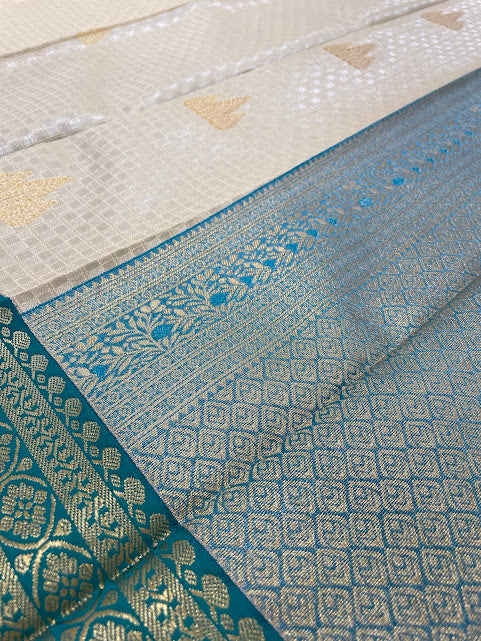 Sandal Color Soft Silk With Zari Work Saree In Yuma