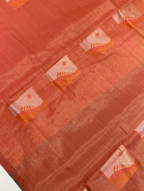 Pastel Color Tissue Silk With Zari Work Saree In Chandler