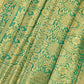 Teal Green Color Raw Silk Saree With Zari Work In Yuma