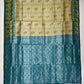 Gold Color Silk Saree With Rama Green Color Border In USA