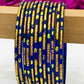 Beautiful Blue Color Glass Bangles With New Designs For Women