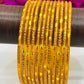 Alluring Yellow Color Party Wear Glass bangles For Women