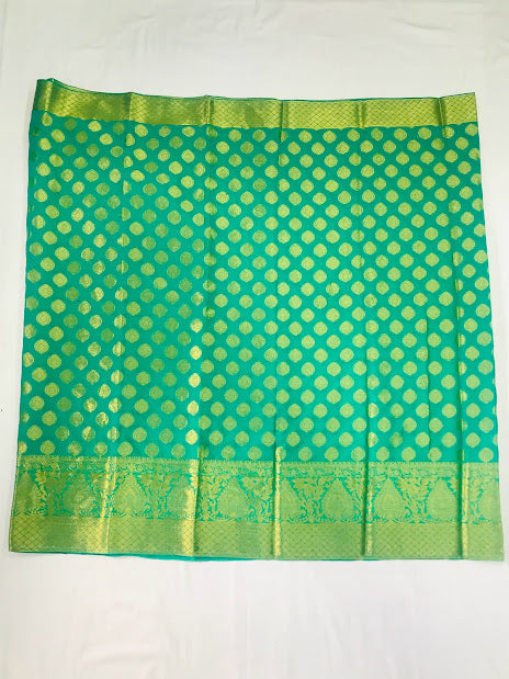 Georgette Saree With Butta Motifs And Contrast Border in USA