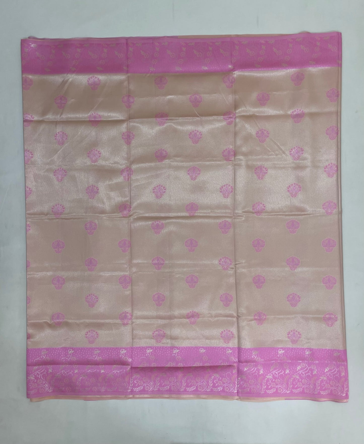 Peach Color Art Silk With Zari Work Saree In Chandler