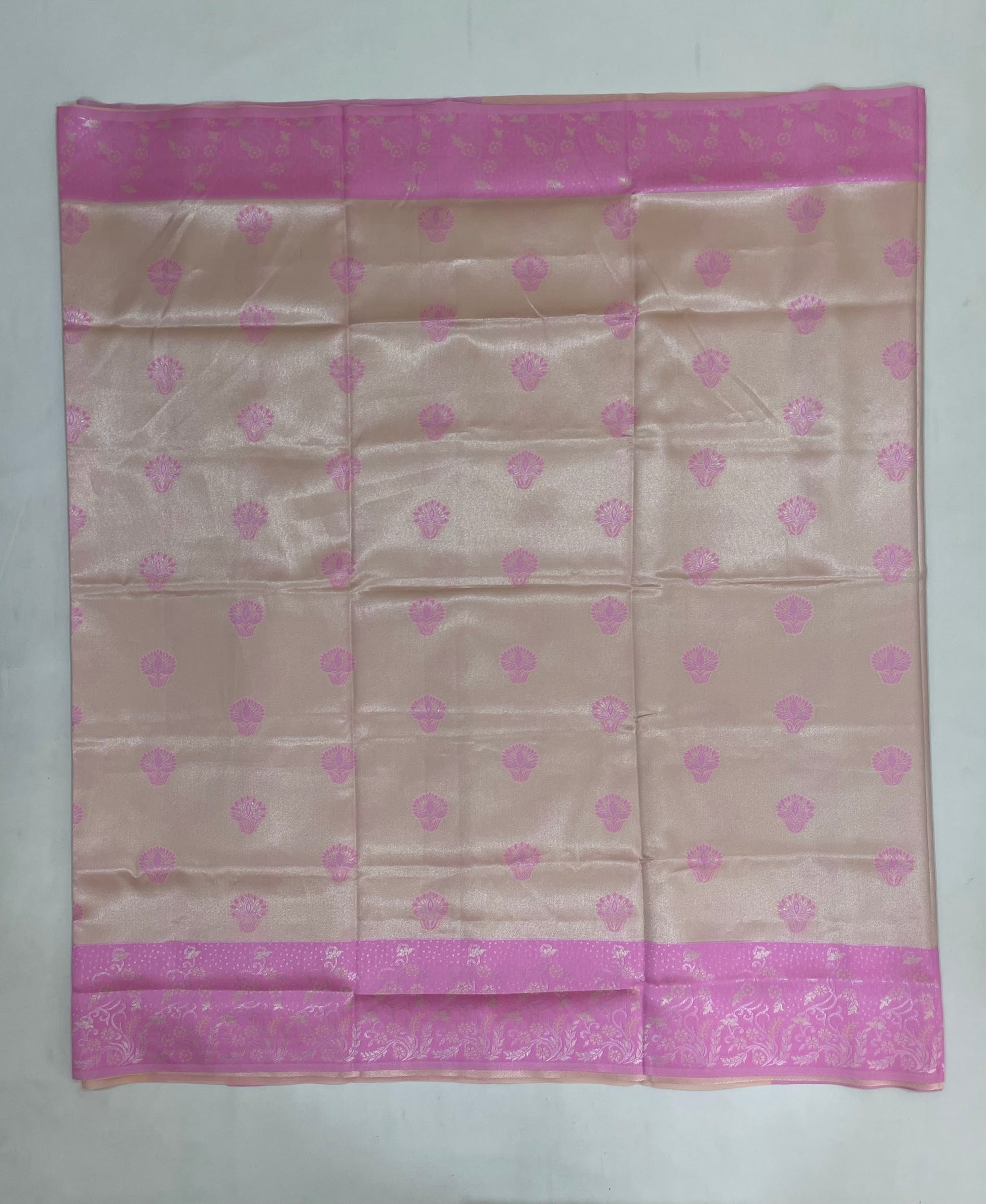 Peach Color Art Silk With Zari Work Saree In Chandler