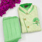 Appealing Green Color Boys Kurta With Pajama Set In USA