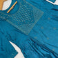 Teal Blue Color Embroidery And Sequins Work Kurti In Chandler