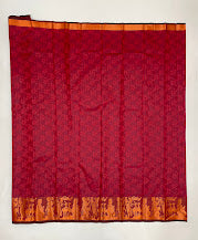 Beautiful Maroon Color Art Silk Saree In Mesa