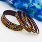 Attractive Maroon Color Party Wear Glass Bangles For Women