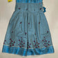Sky Blue Color Silk With Printed Work Langa Sets In Douglas