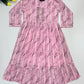 Wonderful Pink Color Tissue Silk Work And Stone Work Girls Kurti