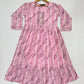 Wonderful Pink Color Stone Work Girls Kurti In USA