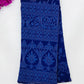 Alluring Blue Color Georgette And Chiffon Saree For Women