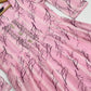Pink Tissue Silk Stone Work Girls Kurti In Mesa