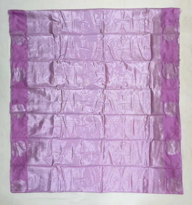 Attractive Pink Color Tissue Silk Saree With Designer Blouse In Yuma