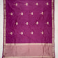 Dark Pink Color Soft Silk Saree With Blouse In USA
