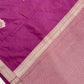 Elegant Dark Pink Color Soft Silk Saree With Zari In Yuma