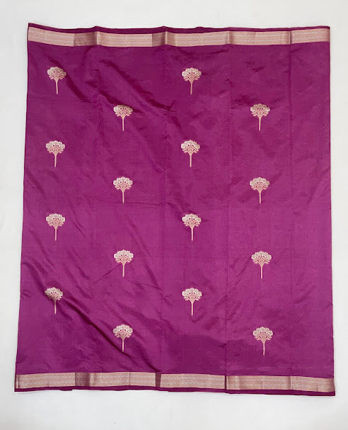 Elegant Dark Pink Color Soft Silk Saree With Blouse In Suncity