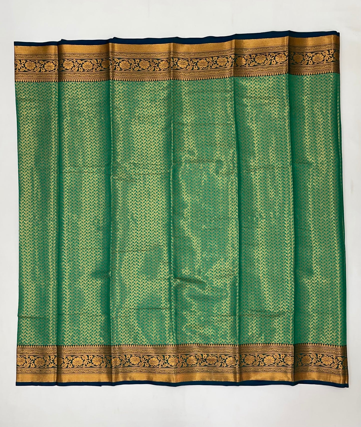 Green Color Art Silk Saree With Blouse In Chandler