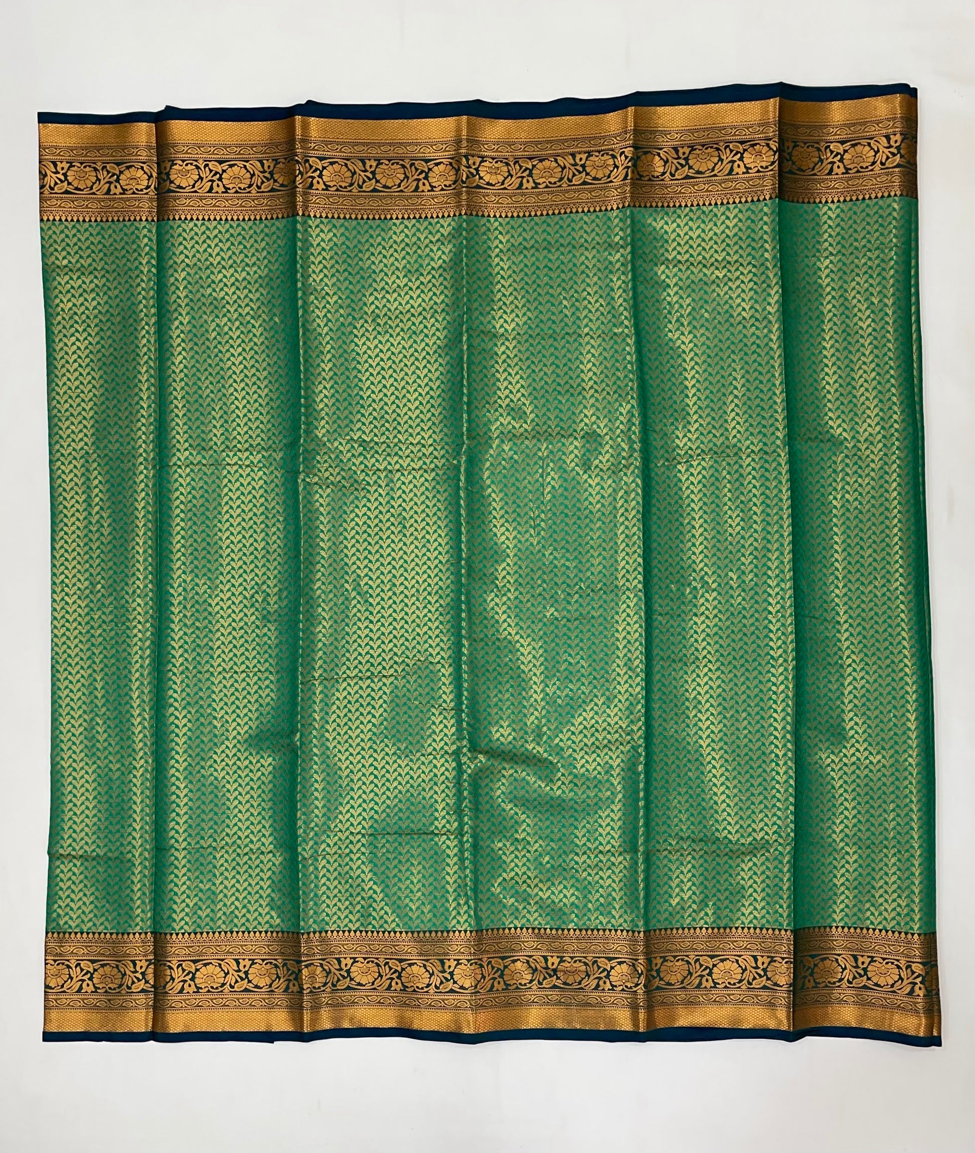 Green Color Art Silk Saree With Blouse In Chandler