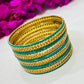 Charming Green Color Metal Bangles In Mesa