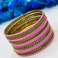 Gorgeous Pink Color Metal Bangles In Mesa