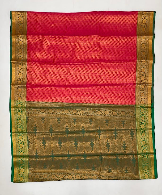 Attractive Red Color Soft Silk Saree For Women In USA