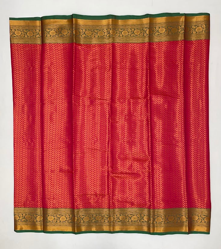 Attractive Red Color Soft Silk Saree In Mesa