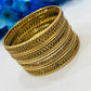 Lovely Metal Bangles With Golden Design In USA