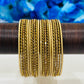 Pretty Gold Color Metal Bangles In Mesa