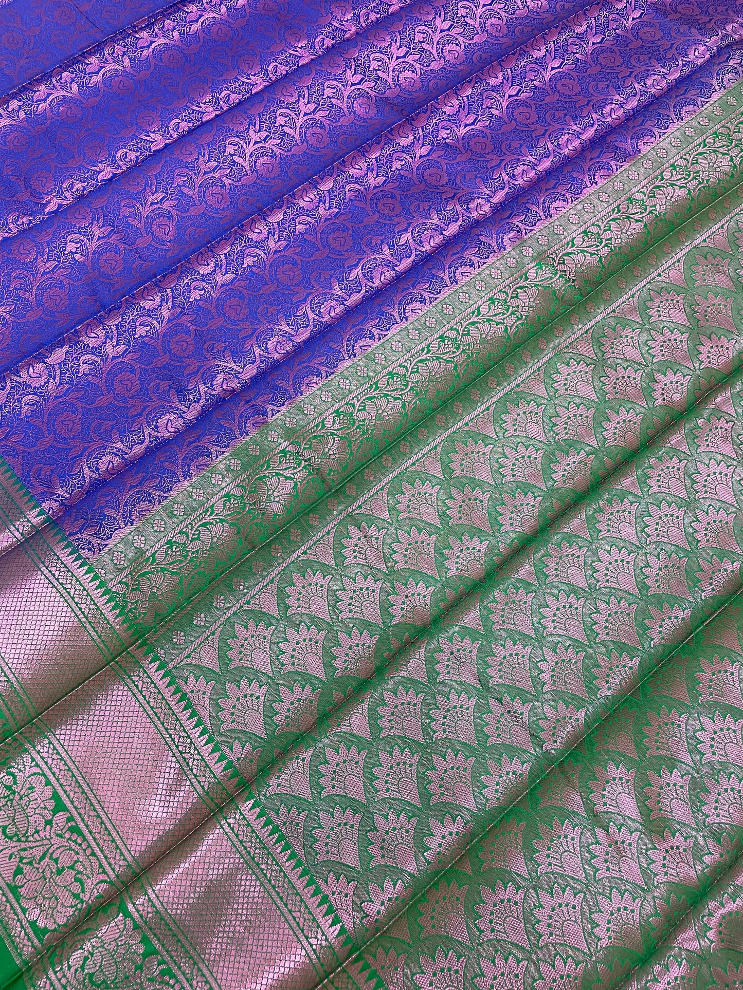 Blue color Art Silk Saree With Zari Work In Yuma