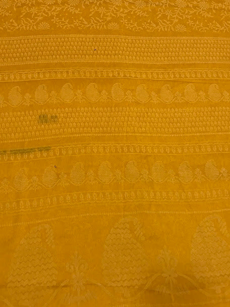 Lovely Yellow Color Georgette And Chiffon Unique  Saree For Women In Peoria