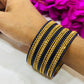 Exquisite Navy Blue Color Metal Bangles In Mesa