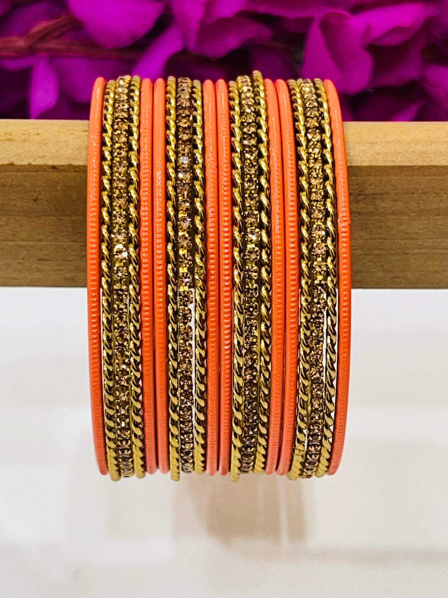 Appealing Orange Color Metal Bangles In Tempe