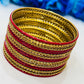 Delightful Red Color Metal Bangles In Chandler