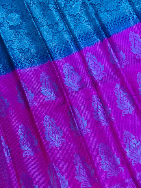 Lovely Pink Color Georgette Saree With Flower Motifs In Gilbert