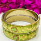 Beautiful Light Green Color Unbreakable Glass Bangles For Women