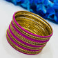 Pleasing Violet Color Metal Bangles In Globe